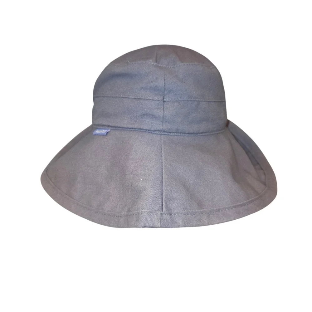 Wallaroo Hat Company Casual Traveler Hat Womens OS Blue Cotton Canvas Wide Brim